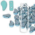 Paisley Duo - Jet Turquoise Lazer Contour 8x5mm 22 gram Hilmas Pyssel