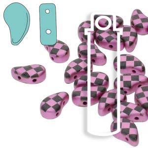 Paisley Duo - Jet Pink Lazer Checkered 8x5mm 22 gram Hilmas Pyssel