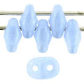 SuperDuo - Luster opal Sapphire, 10 gram Matubo