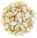 Matubo Gemduo - Gold Splash White 8x5mm, 10 gram Matubo