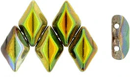 Matubo Gemduo - Magic Line Yellow/Brown 8x5mm Matubo