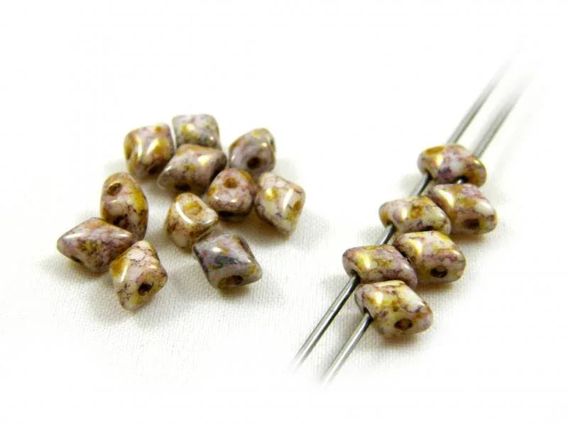 Vario Bead - Mix Rose/Gold Ceramic Look 10 gram Hilmas Pyssel