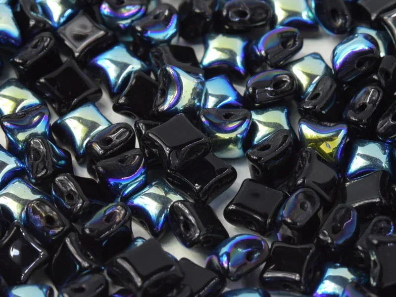 Wibeduo® - Jet AB 8x8mm, 15-pack Hilmas Pyssel