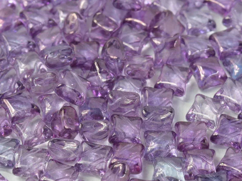 Wibeduo® - Crystal Lila Vega Luster 8x8mm, 15-pack Hilmas Pyssel