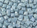 Wibeduo® - Chalk White Baby Blue Luster 8x8mm, 15-pack Hilmas Pyssel