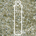Miyuki Spacer - Silver Lined Crystal 3x1.3mm 8 gram Miyuki