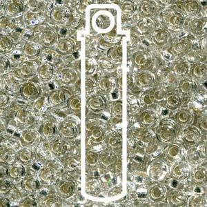 Miyuki Spacer - Silver Lined Crystal 3x1.3mm 8 gram Miyuki