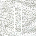 Miyuki Spacer - Opaque White 3x1.3mm 8 gram Miyuki