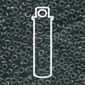 Miyuki Spacer - Matt Black 3x1.3mm 8 gram Miyuki