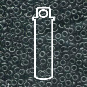 Miyuki Spacer - Matt Black 3x1.3mm 8 gram Miyuki