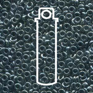 Miyuki Spacer - Dyed Opaque Dark Purple 3x1.3mm 8 gram Miyuki