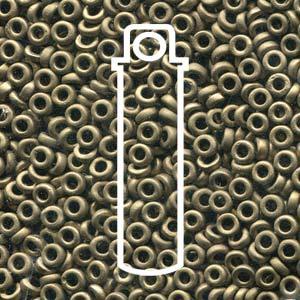 Miyuki Spacer - Metallic Dark Bronze 3x1.3mm 8 gram Miyuki