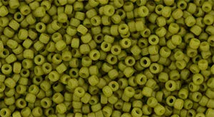 TOHO Seed Beads - Semi-Glazed Olive 15/0, 10 gram TOHO