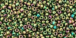 TOHO Seed Beads - Higher-Metallic Iris Olivine 15/0, 10 gram TOHO
