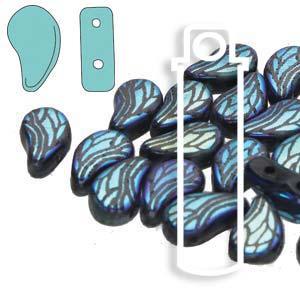 Paisley Duo - Jet AB Lazer Dragon Wing 8x5mm 22 gram Hilmas Pyssel