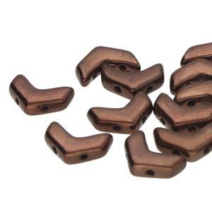 Chevron Duo - Jet Bronze 10x4mm, 1 sträng Hilmas Pyssel
