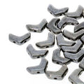 Chevron Duo - Gunmetal 10x4mm, 1 sträng Hilmas Pyssel
