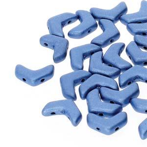 Chevron Duo - Jet Suede Blue 10x4mm, 1 sträng Hilmas Pyssel