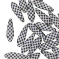 Dagger - Black/White Laser Checkered 5x16mm, 1 sträng Hilmas Pyssel