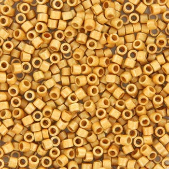 Miyuki Delica - Duracoat Galvanized Matte Yellow Gold 11/0, 5 gram Miyuki