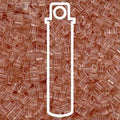 Miyuki Cubes - Transparent Light Tea Rose 3 mm, 20 gram Miyuki