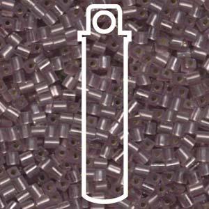 Miyuki Cubes - Matt Silver Lined Smokey Amethyst 3 mm, 20 gram Miyuki