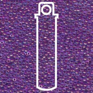 Miyuki Seed Beads - Purple Lined Aqua 11/0, 24 Gram Miyuki