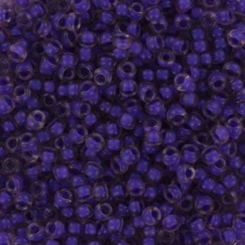 Miyuki Seed Beads - Semi-Matte Violet Lined LT Amy 11/0, 10 Gram Miyuki