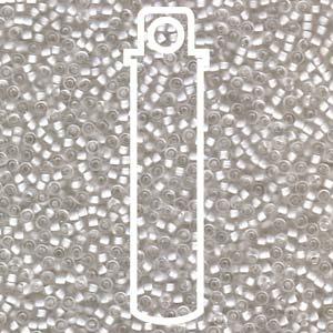 Miyuki Seed Beads - Semi-Matte White Lined Crystal 11/0, 23,5 gram Miyuki