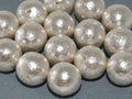 Miyuki Cotton Pearl - White 10mm, 1 styck Miyuki
