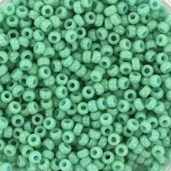Miyuki Seed Beads - Duracoat Opaque Sea Opal 11/0, 10 gram Miyuki