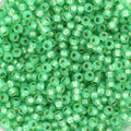 Miyuki Seed Beads - Duracoat Silverlined Mint 11/0, 10 gram Miyuki
