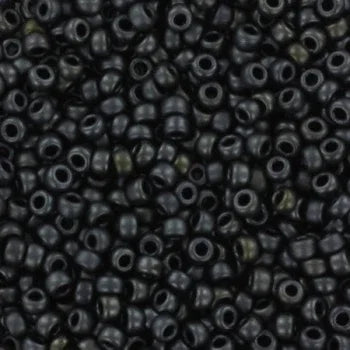 Miyuki Seed Beads - Metallic Matte Charcoal 11/0, 10 gram Miyuki