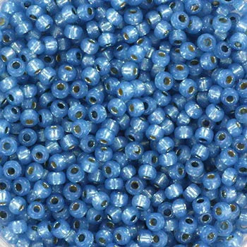 Miyuki Seed Beads - Duracoat Silverlined Aqua 11/0, 10 gram Miyuki