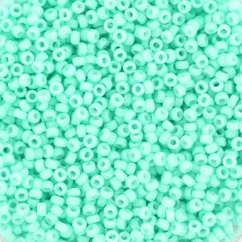 Miyuki Seed Beads - Duracoat Opaque Catalina 15/0, 10 gram Miyuki