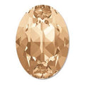 Swarovski Crystals Fancy Oval - Crystal Golden Shadow 18x13mm, 1 styck Swarovski