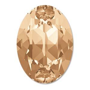 Swarovski Crystals Fancy Oval - Crystal Golden Shadow 18x13mm, 1 styck Swarovski