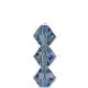 Tjeckiska MC Bicone - LT Sapphire 4 mm, 1 sträng Preciosa