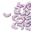 Chevron Duo - Polychrome Mix Berry 10x4mm, 1 sträng Hilmas Pyssel