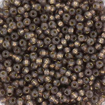 Miyuki Seed Beads - Duracoat Silverlined Taupe 11/0, 10 gram Miyuki