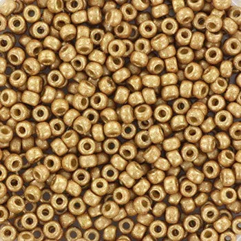 Miyuki Seed Beads - Duracoat Galvanized Matte Champagne 11/0, 10 gram Miyuki