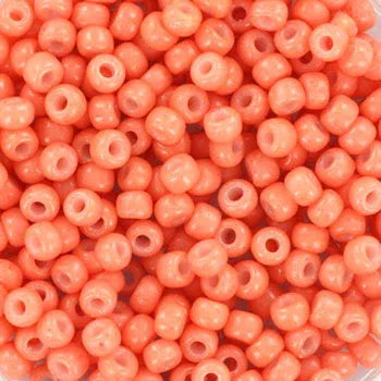Miyuki Seed Beads - Duracoat Opaque Dark Salmon 8/0, 10 gram Miyuki