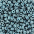 Miyuki Seed Beads - Duracoat Opaque Moody Blue 8/0, 10 gram Miyuki