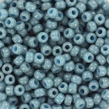 Miyuki Seed Beads - Duracoat Opaque Moody Blue 8/0, 10 gram Miyuki