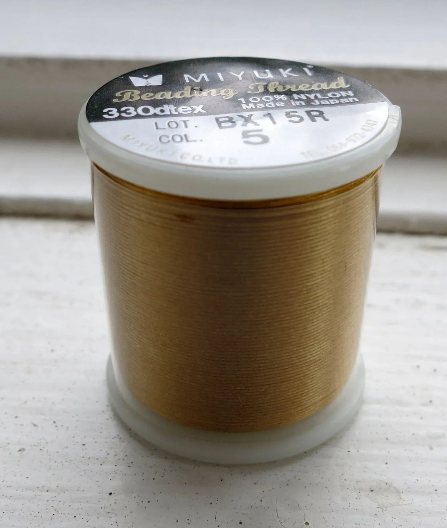 Miyuki Beading thread - Gold, 1 Rulle Miyuki