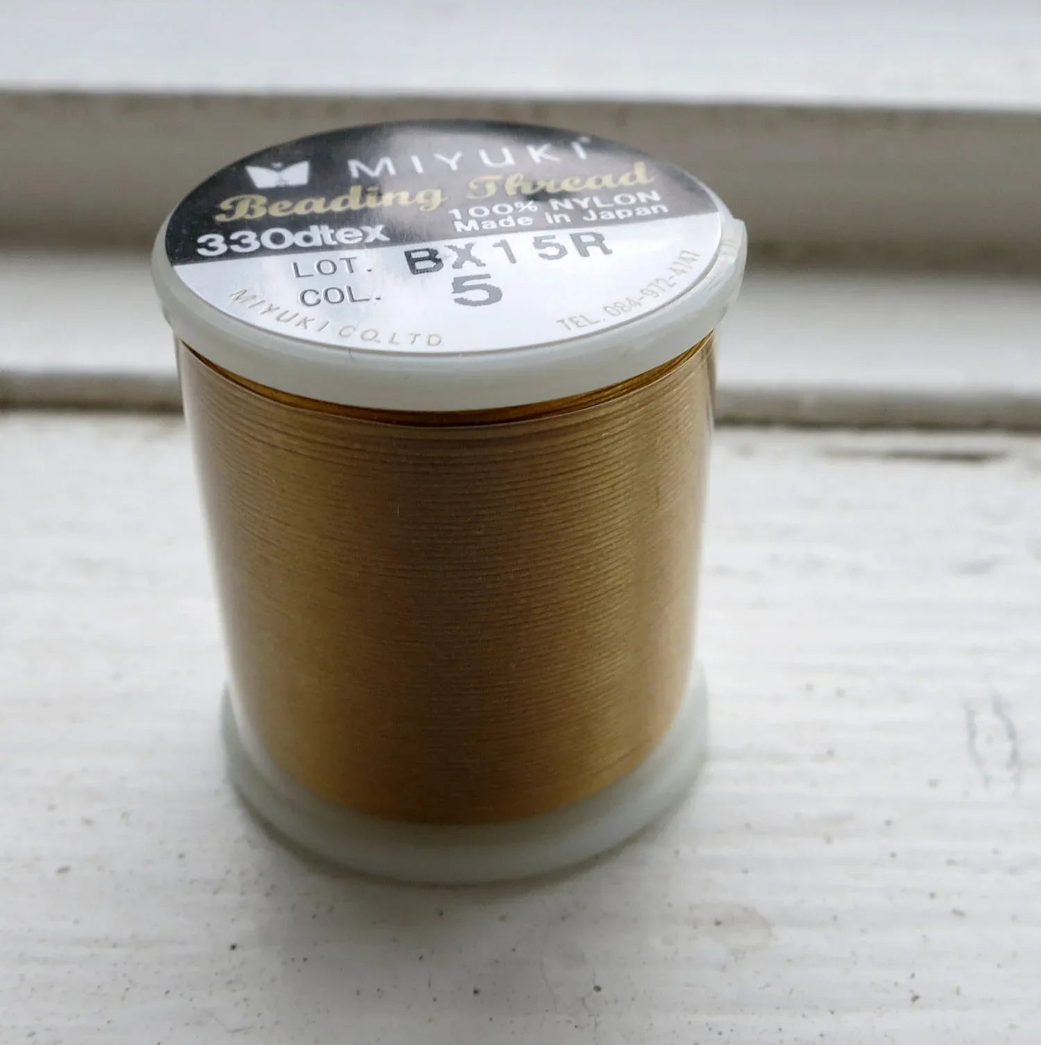 Miyuki Beading thread - Gold, 1 Rulle Miyuki