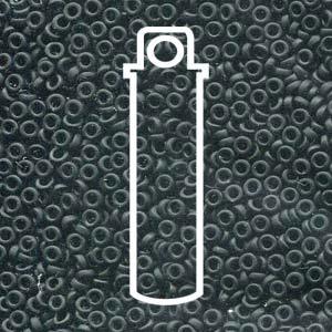 Miyuki Spacer - Matt Black 2.2x1mm 7 gram Miyuki