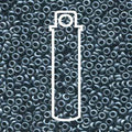 Miyuki Spacer - Matte Gunmetal 2.2x1mm 7 gram Miyuki