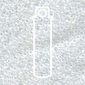 Miyuki Spacer - Crystal Matte AB 2.2x1mm 7 gram Miyuki