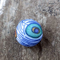 Hänge Boll - Påfågel Blå 15mm 1 styck Grekisk Metall